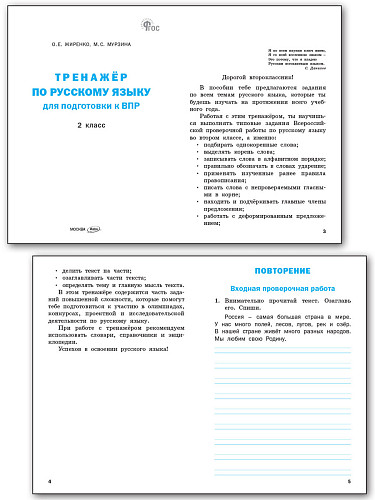 Тренажёр по русскому языку для подготовки к ВПР. 2 класс - 8
